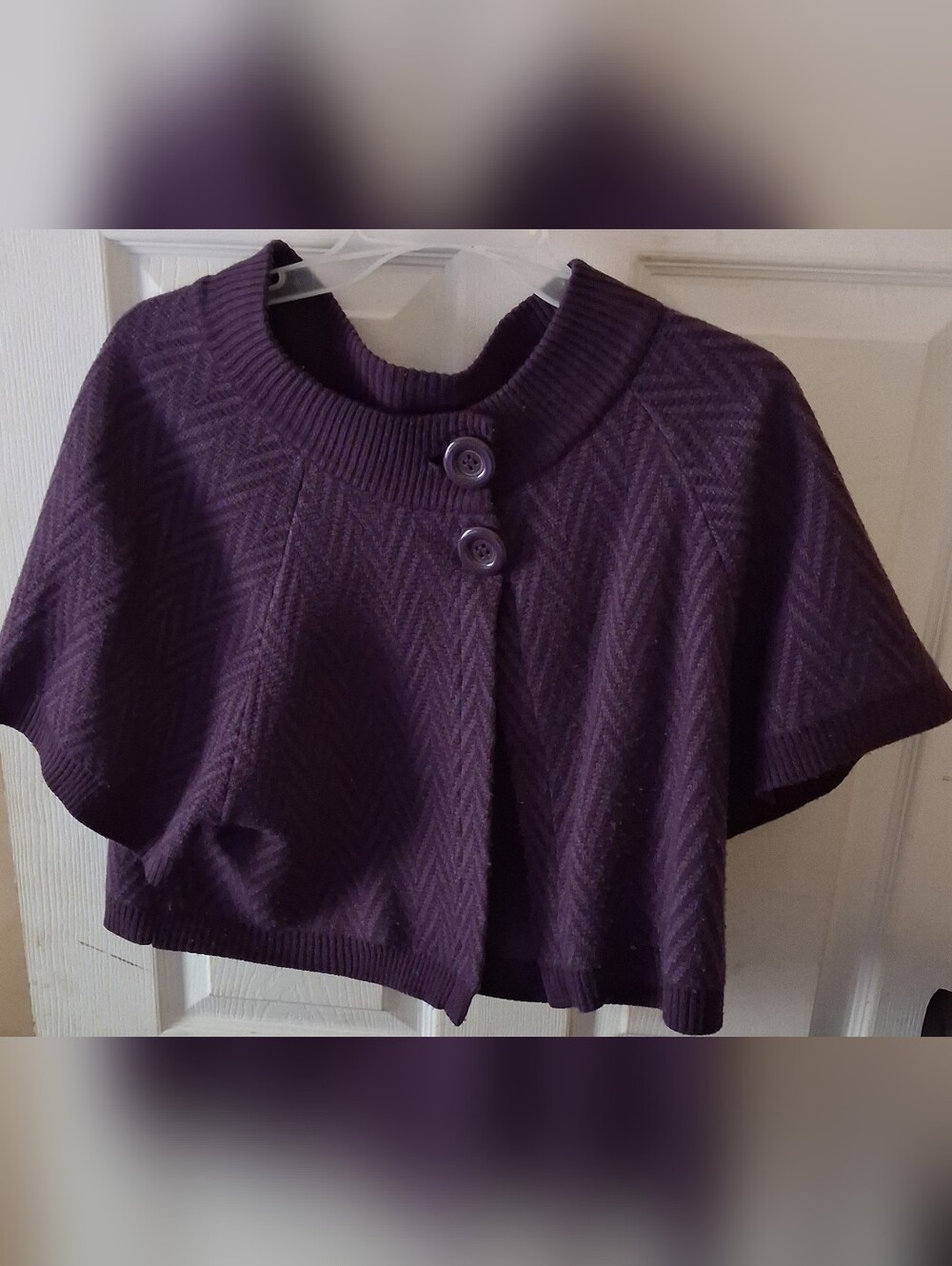 Dressbarn - Women's Purple Casual Shrug/Bolero. GUC